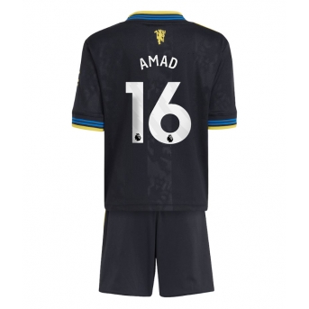 Manchester United Amad Diallo #16 Maglia Gara Terza Repliche 2025-26 Bambino Maniche Corte